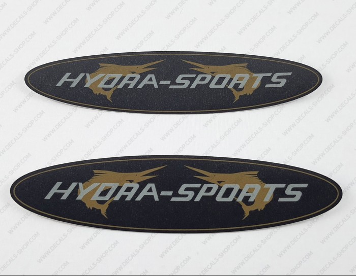Hydra-Sports Boat Logo Oval Decals Set of 2 x 6"